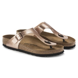 Women's Flip -flops Birkenstock Gizeh BS 1023925 Golden Pink Metalic gyllene 4