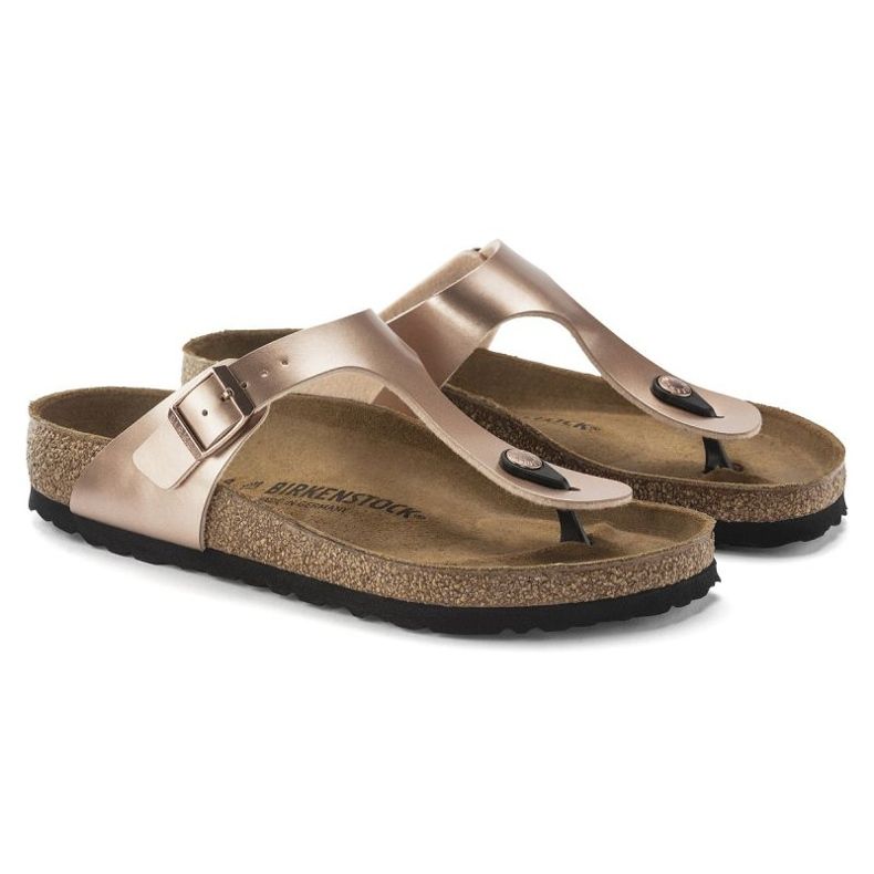 Women's Flip -flops Birkenstock Gizeh BS 1023925 Golden Pink Metalic gyllene 4