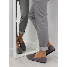 Grå Loafers för kvinnor 127-2 grå 1