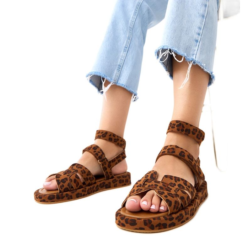 Maimuna Panther -sandaler fästade med fotleden mångfärgad 1