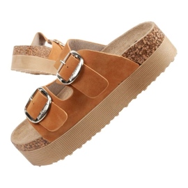 Lee Cooper LCW-25-35-3494L flip-flops brun 1