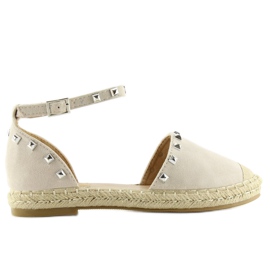 Espadrillor med nitar beige 99-26 beige 1