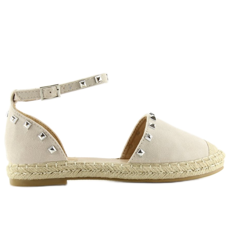Espadrillor med nitar beige 99-26 beige 1