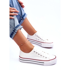 Klassiska Sneakers med låg plattform Vita Jazlyn 4