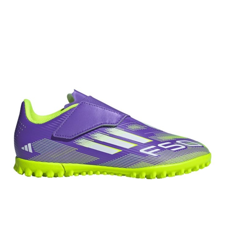 Adidas f50 klubb vel tf jr ji0034 fotbollsskor purpur 1
