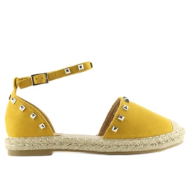 Gula 99-26 gula espadrillor med dubbar 1
