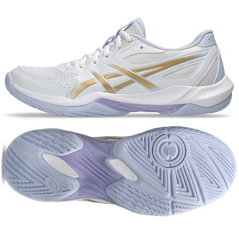 Asics Gel-Rocket 12 volleybollskor i 1072A119 102 vit 1