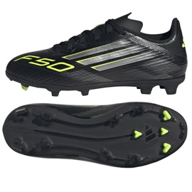 Adidas f50 liga fg/mg jr jh7744 skor svart 1