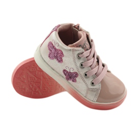 American Club Sportiga tjejers amerikanska fjärilar rosa grå 3