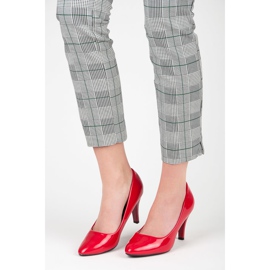 Patent Heel Shoes röd 1