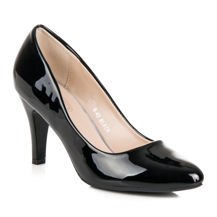 Patent Heel Shoes svart 1