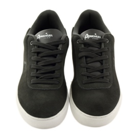 American Club Sportskor för män, grå 17003 lädersneakers mångfärgad 4