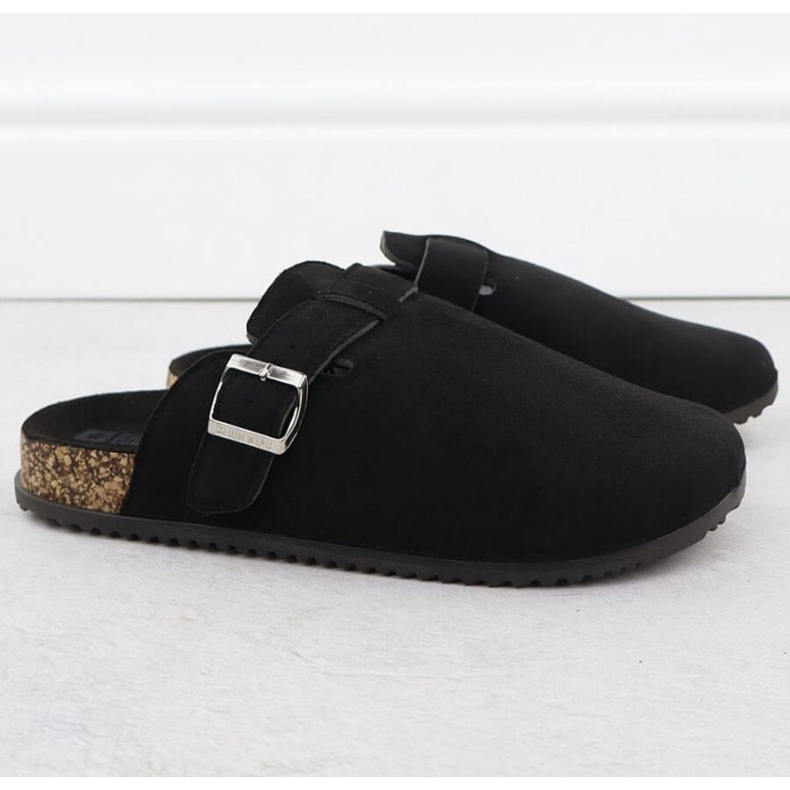 Big Star Suede Flip Flops i SS274736 INT2156A svart 2