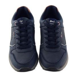 American Club Sportskor för män American 610184 marinblå sneakers 4