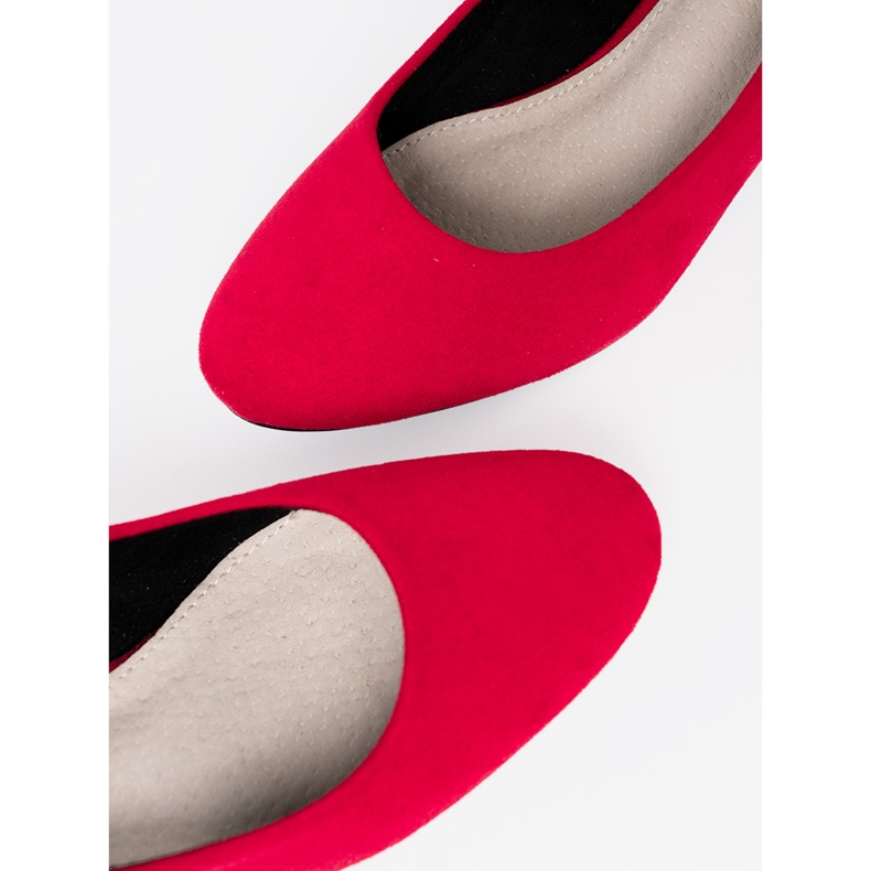 Goodin Röda kvinnors pumpar på en silverpost 1