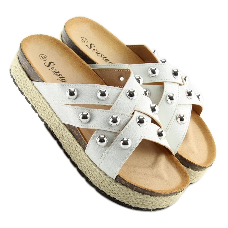 Vita espadrillotofflor CK22P vita 2