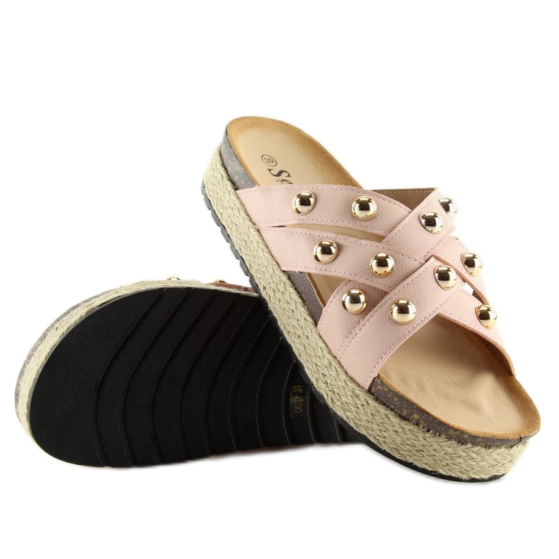 Tofflor espadrillor rosa CK22P rosa 1