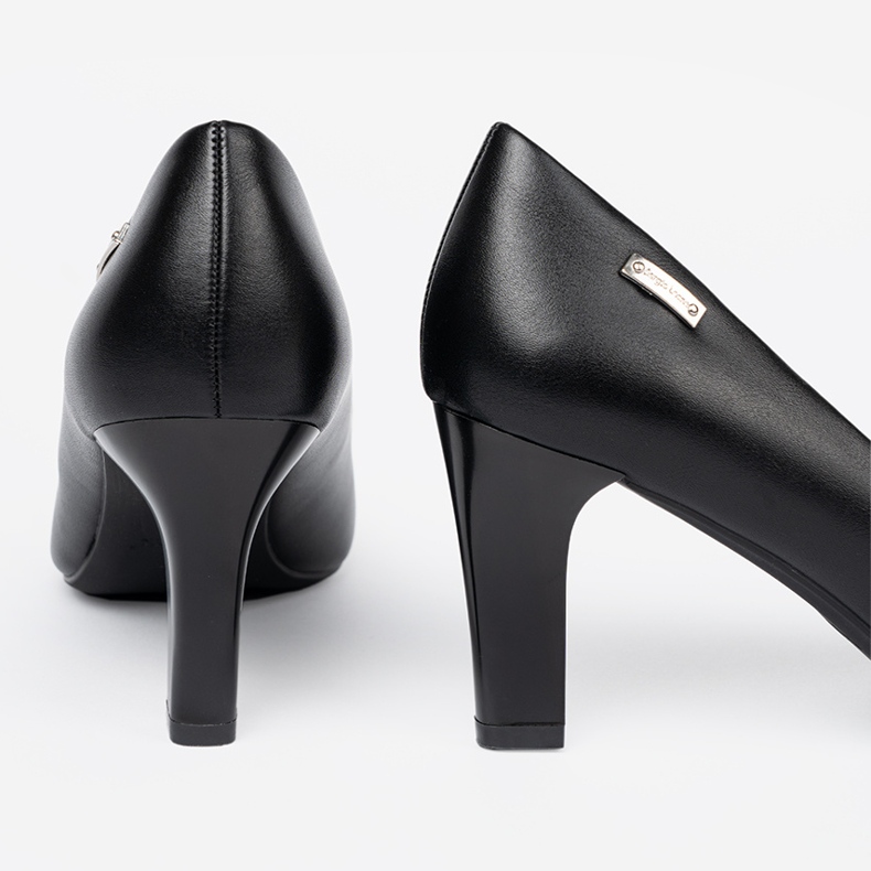 Snygga svarta höga klackar Sergio Leone 1