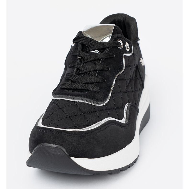 Shelvt Svarta wedge sneakers för kvinnor 1