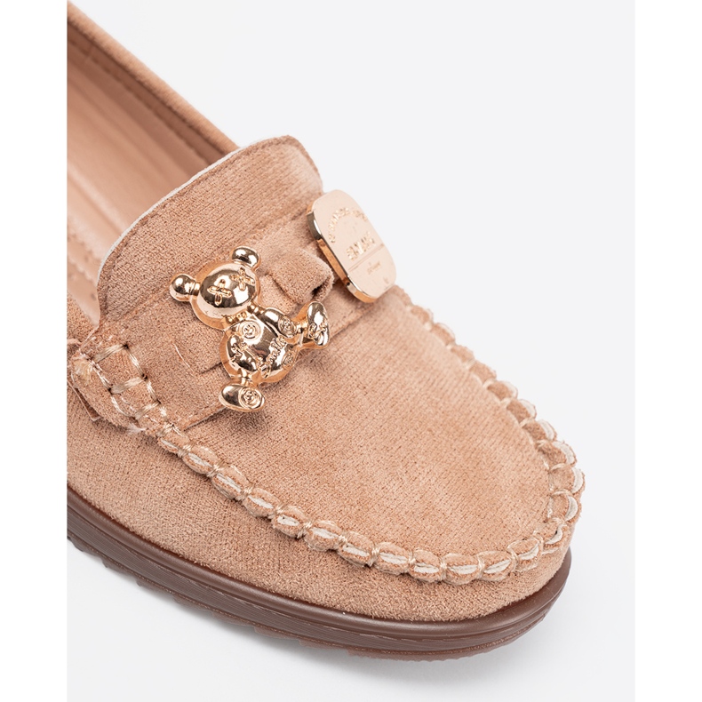 Shelvt Beige skor för mocka kilar 1