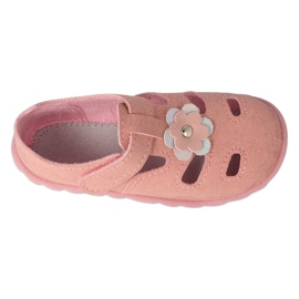 Befado barntofflor 535P005 rosa med en blomma 2