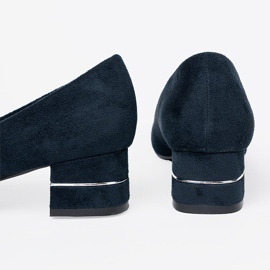 Goodin Pumpar med dekorativt bälte blå 1