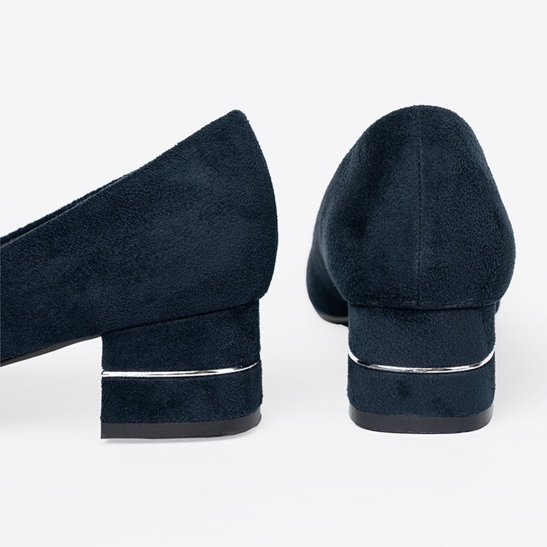 Goodin Pumpar med dekorativt bälte blå 1