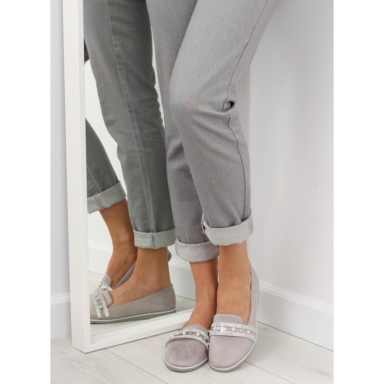 Grå Loafers lordsy grå JN-181 grå 1