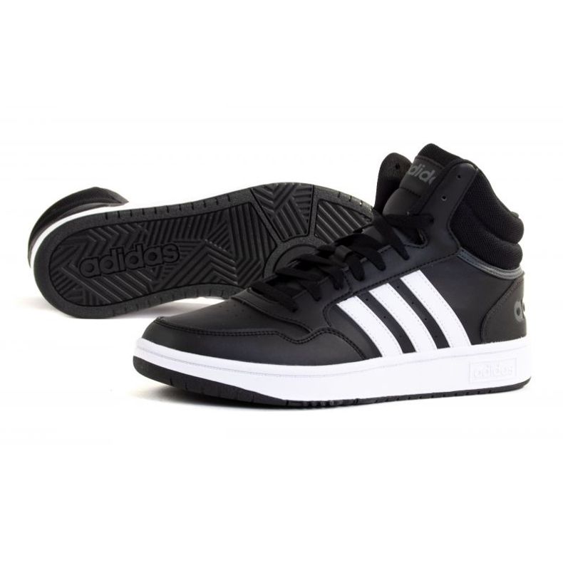 Adidas Hoops 3.0 Mid GW3020 skor svart 1