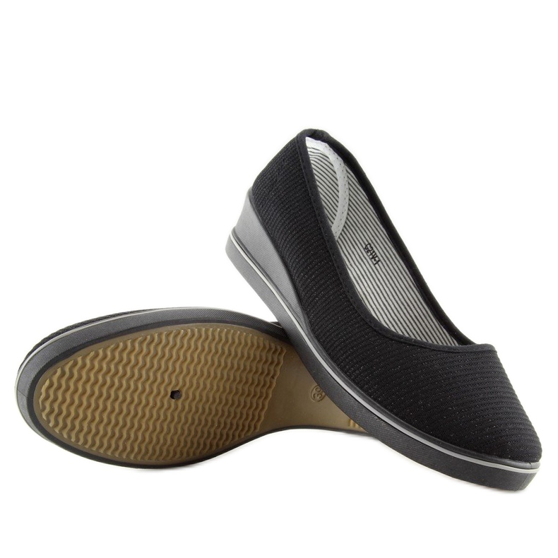 Svarta c21v svarta wedge ballerinas 2