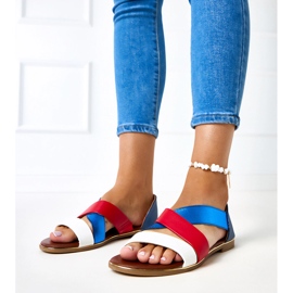 Evento Färgglada sandaler med stängd klack från Massawa vit 1