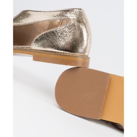 Goodin Gyllene kvinnasandaler med utskärningar 1