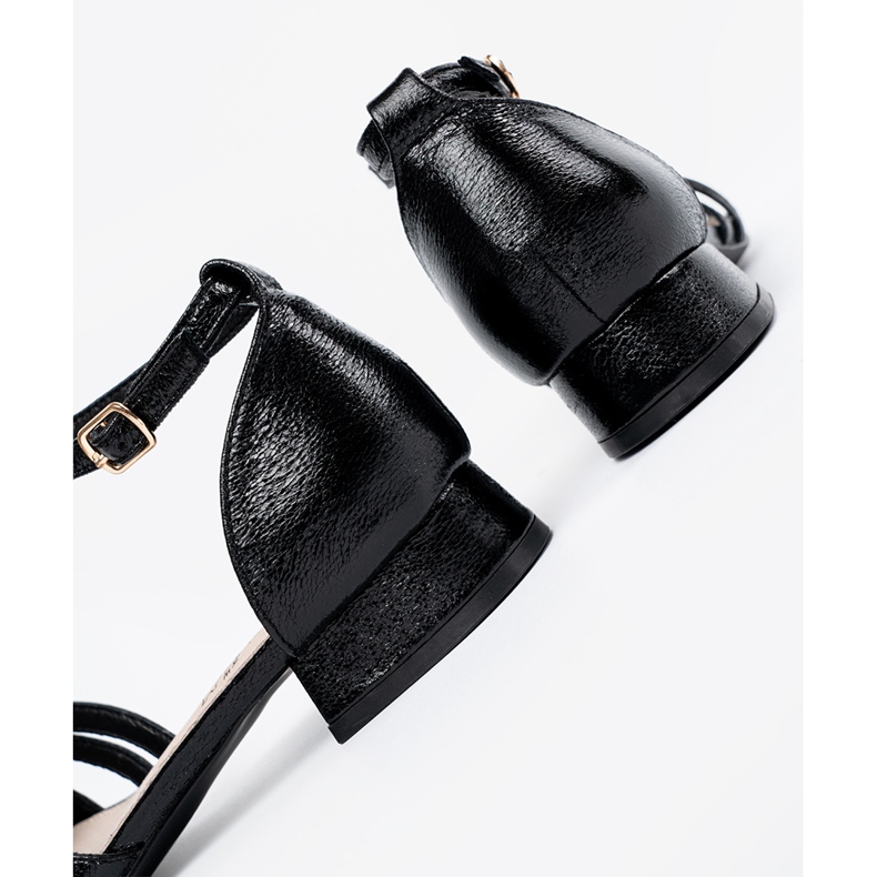 Goodin Elegant svart låghöjda sandaler 1