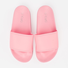 Shelvt Kvinnors sport flip flops rosa 1