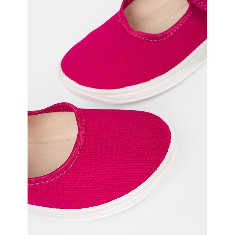 Shelvt Barns sneakers för rosa kardborrband 1