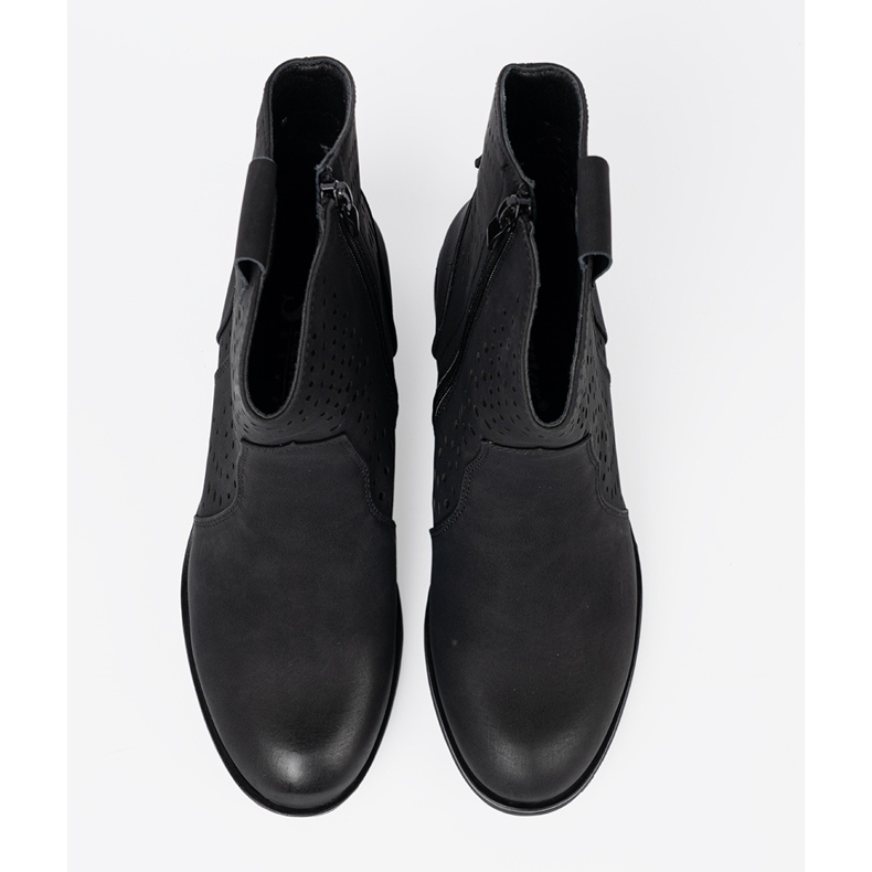 Seastar OpenWork Black Boots svart 2