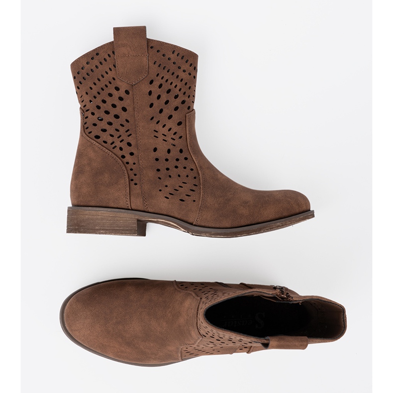 Seastar OpenWork Brown Boots brun 2