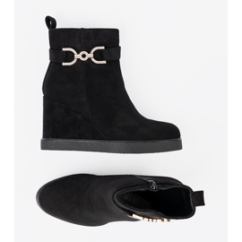 Shelvt Svarta mocka stövlar med en elegant klämma 1