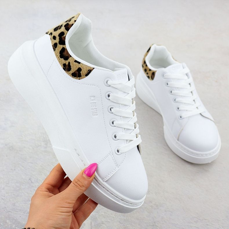 Big Star Kvinnors sportskor på den vita stora stjärnan SS274247 -plattformen 1