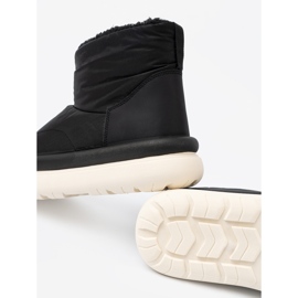 Shelvt Vattentäta svarta snöstövlar med en pälsinredning 2