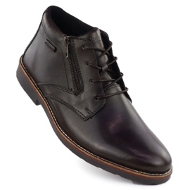 Lädervattentäta mäns inte isolerade brun rieker 15324-25 2