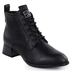 Svart Vinceza 66805 Läderhöga klackar 1