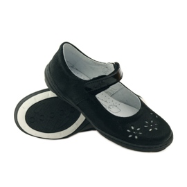 Flickballerinor blommor Ren But 4351 svart 3