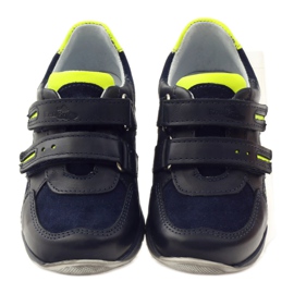 Ren But Ren skoskor för kardborrband 3282 Navy Blue marinblå mångfärgad grön 4