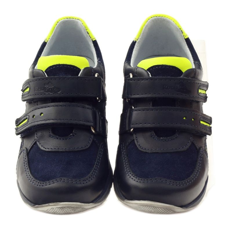 Ren But Ren skoskor för kardborrband 3282 Navy Blue marinblå mångfärgad grön 4