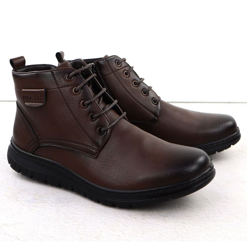 Mäns isolerade mäns bruna unisoft 24MN16-7515 2