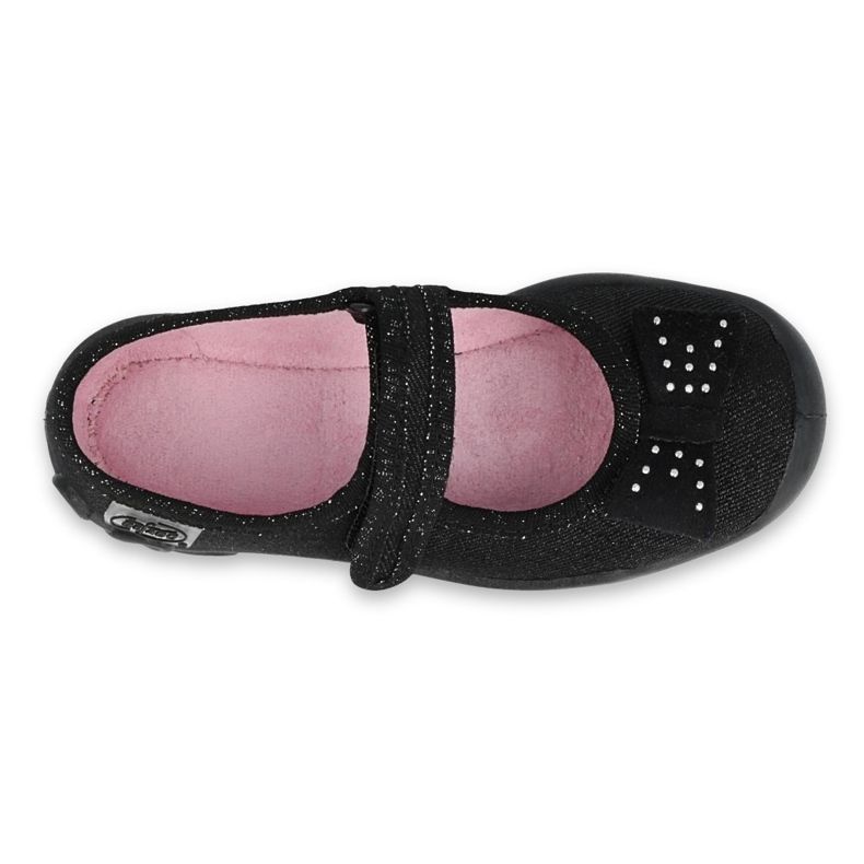 Befado Children's Ballerinas 114x240 med en båge i paljetter svart 3