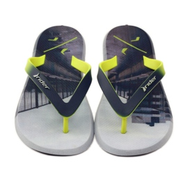 Rider 10719 flip-flops för män grå gul 4