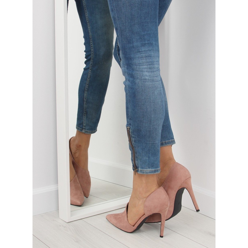 Asymmetriska pumps på en rosa ZY098 Rosa stift 2