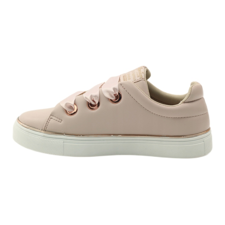American Club Sneakers satin amerikansk 17508 skosnören rosa 2